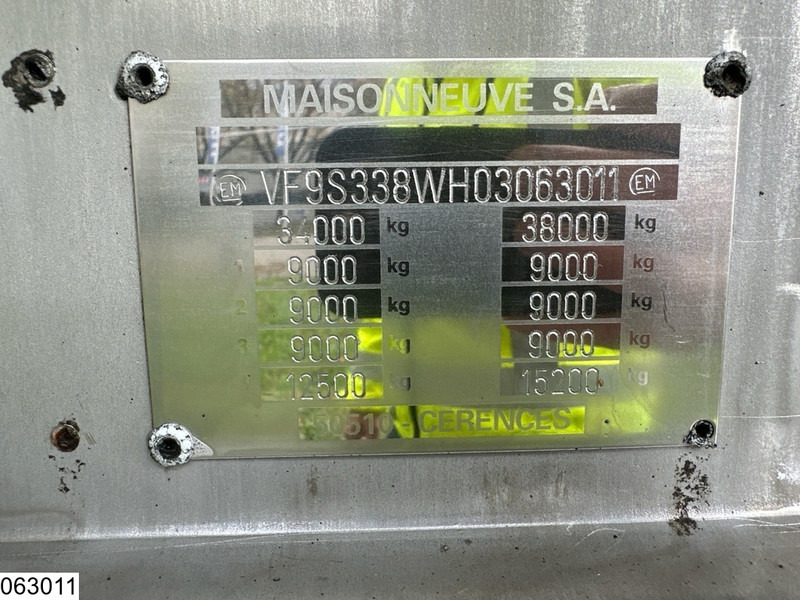 MAISONNEUVE Food 26,000 litres, 1 compartment - Semi-remorque citerne: photos 4 MAISONNEUVE Food 26,000 litres, 1 compartment - Semi-remorque citerne: photos 4