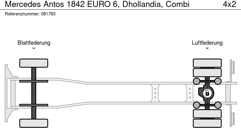 Mercedes-Benz Antos 1842 EURO 6, Dhollandia, Combi en crédit-bail Mercedes-Benz Antos 1842 EURO 6, Dhollandia, Combi: photos 17
