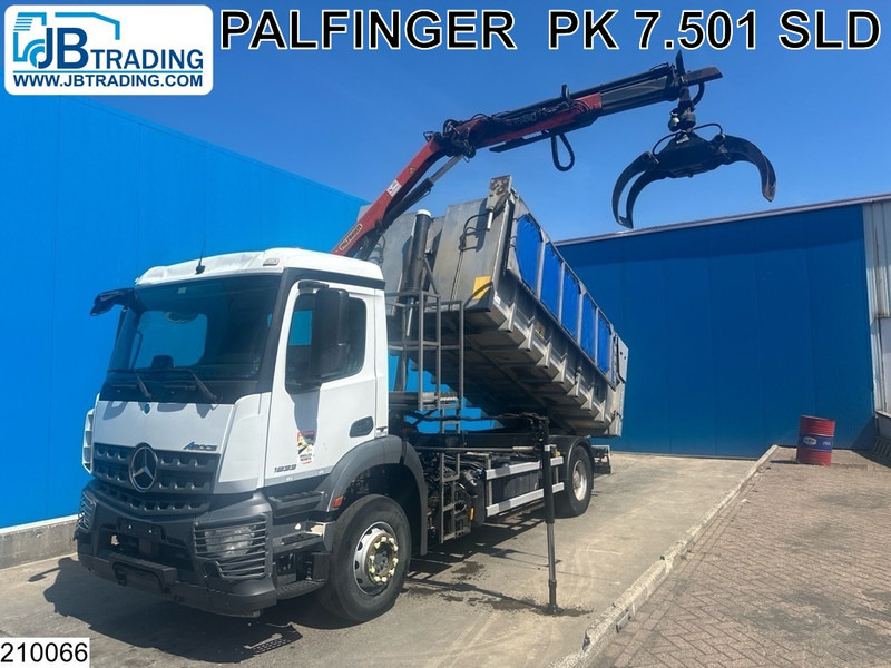 Mercedes-Benz Arocs 1833 EURO 6, Kipper, Palfinger - Camion benne, Camion grue: photos 1 Mercedes-Benz Arocs 1833 EURO 6, Kipper, Palfinger - Camion benne, Camion grue: photos 1