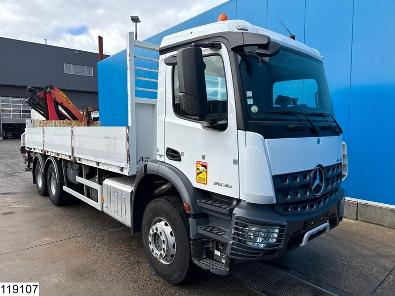 Mercedes-Benz Arocs 2636 6x4, EURO 6, Palfinger, Leaf suspension - Camion plateau, Camion grue: photos 3 Mercedes-Benz Arocs 2636 6x4, EURO 6, Palfinger, Leaf suspension - Camion plateau, Camion grue: photos 3