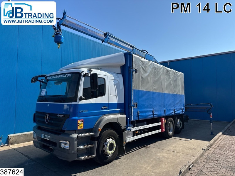Mercedes-Benz Axor 2533 6X2, PM, Remote - Camion plateau, Camion grue: photos 1 Mercedes-Benz Axor 2533 6X2, PM, Remote - Camion plateau, Camion grue: photos 1