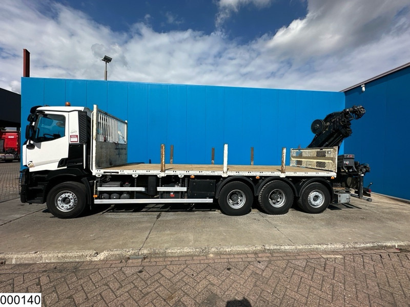 Camion plateau, Camion grue Renault C 430 8X4, EURO 6, HIAB, Remote: photos 11