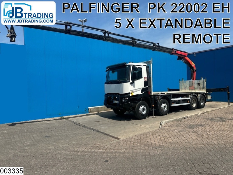 Renault C 430 8X4, EURO 6, Steel suspension, Palfinger - Camion plateau, Camion grue: photos 1 Renault C 430 8X4, EURO 6, Steel suspension, Palfinger - Camion plateau, Camion grue: photos 1