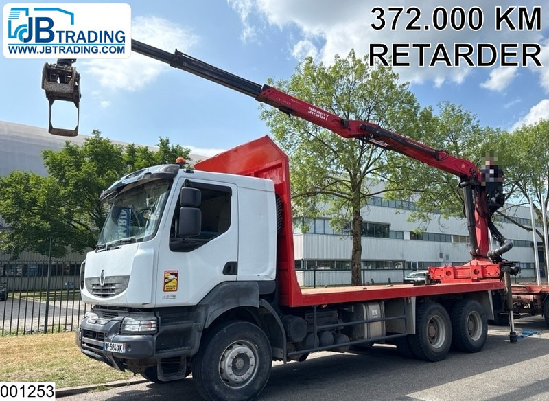 Renault Kerax 450 Dxi 6x4, Manual, Steel, Palfinger, Retarder - Camion grumier, Camion grue: photos 1 Renault Kerax 450 Dxi 6x4, Manual, Steel, Palfinger, Retarder - Camion grumier, Camion grue: photos 1