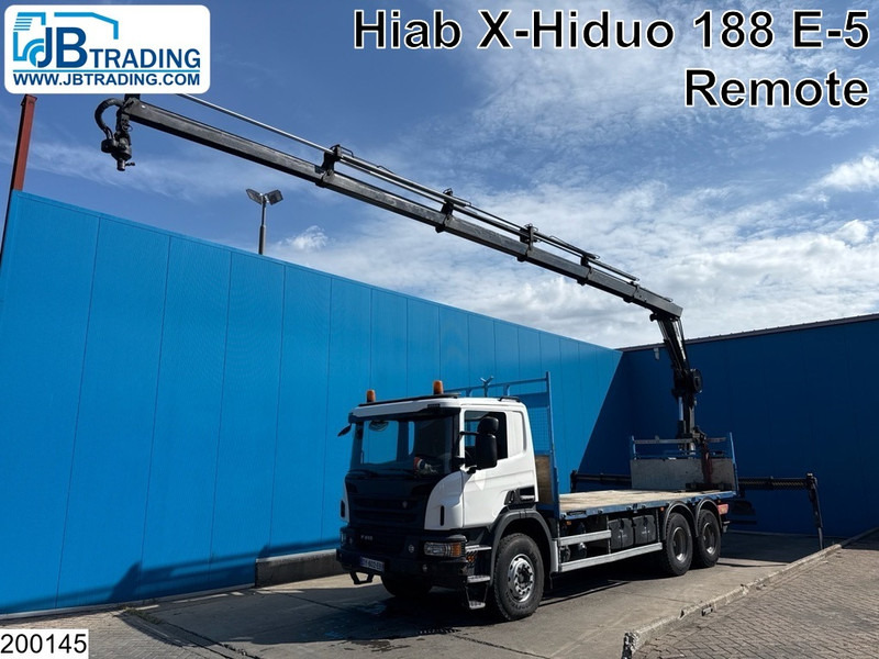 Scania P 410 6x4, EURO 6, Retarder, HIAB, Remote - Camion plateau, Camion grue: photos 1 Scania P 410 6x4, EURO 6, Retarder, HIAB, Remote - Camion plateau, Camion grue: photos 1