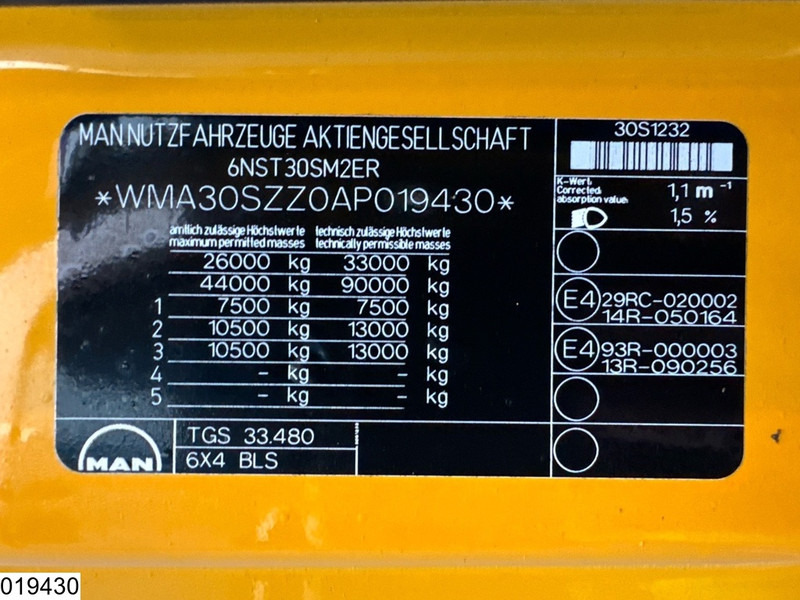 Tracteur routier MAN TGS 33 480 6x4, Retarder: photos 7 Tracteur routier MAN TGS 33 480 6x4, Retarder: photos 7