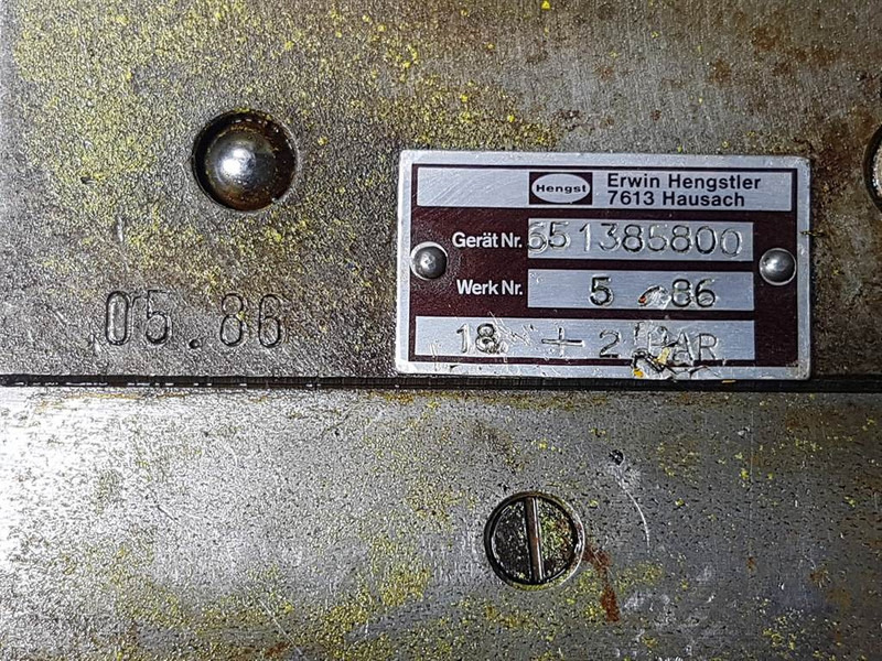 Kramer 312-Hengst 651385800-Valve/Ventile/Ventiel - Hydraulique pour Engins de chantier: photos 3 Kramer 312-Hengst 651385800-Valve/Ventile/Ventiel - Hydraulique pour Engins de chantier: photos 3