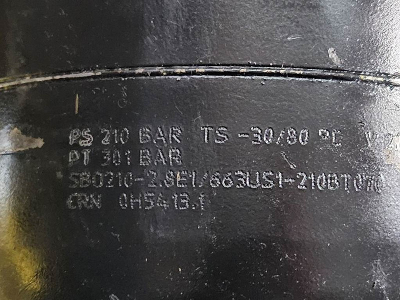 New Holland W110C-Hydac SBO210-2.8E1-Accumulator/Hydrospeicher - Hydraulique pour Engins de chantier: photos 4 New Holland W110C-Hydac SBO210-2.8E1-Accumulator/Hydrospeicher - Hydraulique pour Engins de chantier: photos 4