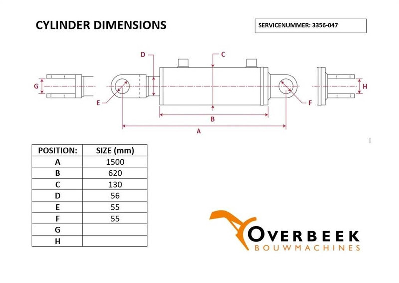 Terex Schaeff - Tilt cylinder/Kippzylinder/Nijgcilinder - Hydraulique: photos 4 Terex Schaeff - Tilt cylinder/Kippzylinder/Nijgcilinder - Hydraulique: photos 4