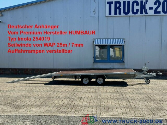 Humbaur Imola Trailer 3000Kg+ Seilwinde 25m/7mm TÜV10/25 - Remorque porte-voitures: photos 1 Humbaur Imola Trailer 3000Kg+ Seilwinde 25m/7mm TÜV10/25 - Remorque porte-voitures: photos 1