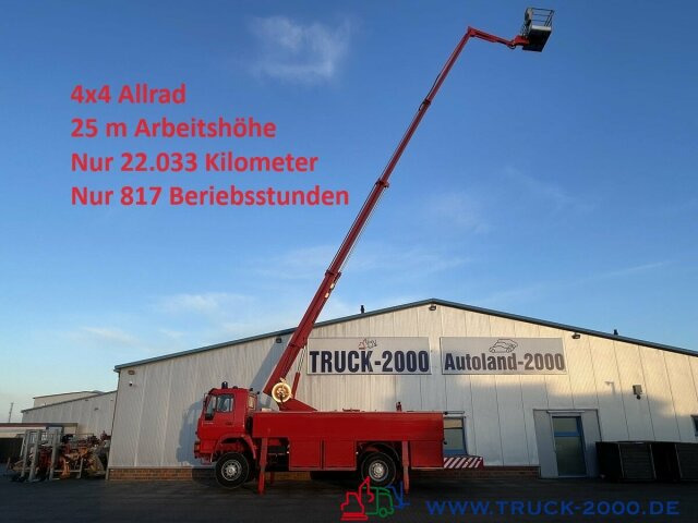 MAN 18.280 4x4 Feuerwehr 25m Höhe Rettungskorb - Camion de pompier: photos 1 MAN 18.280 4x4 Feuerwehr 25m Höhe Rettungskorb - Camion de pompier: photos 1