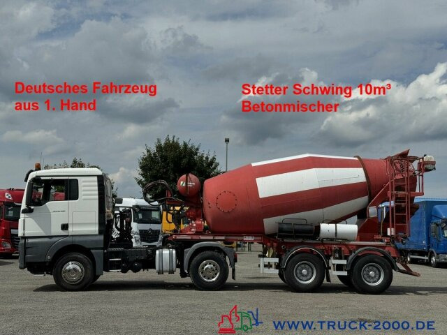 MAN TGX 18.460 XL Stetter Schwing 10m3 Deutscher LKW - Camion malaxeur: photos 1 MAN TGX 18.460 XL Stetter Schwing 10m3 Deutscher LKW - Camion malaxeur: photos 1
