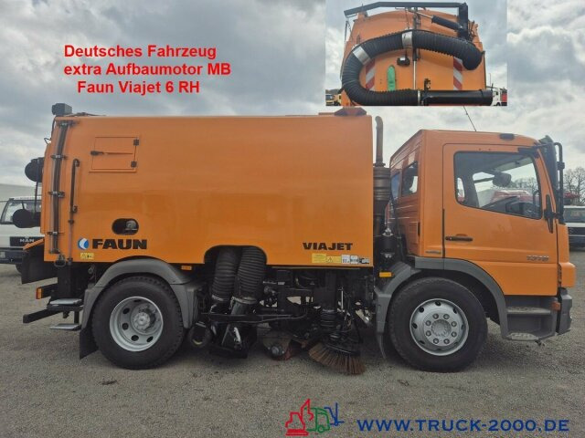 Mercedes-Benz 1518 Faun Viajet 6RH sep.Aufbaumotor Hecksauger - Balayeuse de voirie: photos 1 Mercedes-Benz 1518 Faun Viajet 6RH sep.Aufbaumotor Hecksauger - Balayeuse de voirie: photos 1