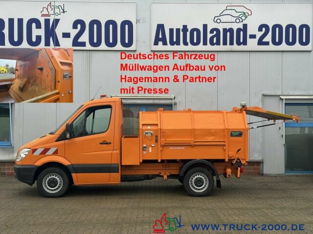 Mercedes-Benz Sprinter 316 Hagemann 3,5m3 Müllwagen mit Presse - Benne à ordures ménagères: photos 1 Mercedes-Benz Sprinter 316 Hagemann 3,5m3 Müllwagen mit Presse - Benne à ordures ménagères: photos 1