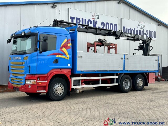 Camion plateau, Camion grue Scania R400 Atlas Tirre 191L 9m=1,7t. 7m Ladefl. 1.Hand: photos 8