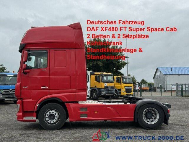 DAF XF 480 FT Super Space Cab 2 Betten + Kühlschrank - Tracteur routier: photos 1 DAF XF 480 FT Super Space Cab 2 Betten + Kühlschrank - Tracteur routier: photos 1