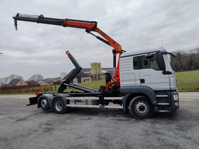 MAN TGS 26.320 Container Multilift + Kraan Palfinger PK16502 - Camion ampliroll, Camion grue: photos 3 MAN TGS 26.320 Container Multilift + Kraan Palfinger PK16502 - Camion ampliroll, Camion grue: photos 3
