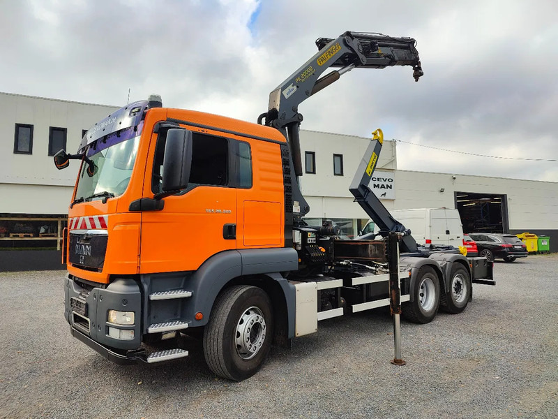MAN TGS 26.320 Palfinger PK20002 Cotainer Marrel - Camion ampliroll, Camion grue: photos 1 MAN TGS 26.320 Palfinger PK20002 Cotainer Marrel - Camion ampliroll, Camion grue: photos 1