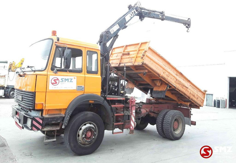 Camion benne, Camion grue Iveco Magirus 170.23 hiab 071: photos 5