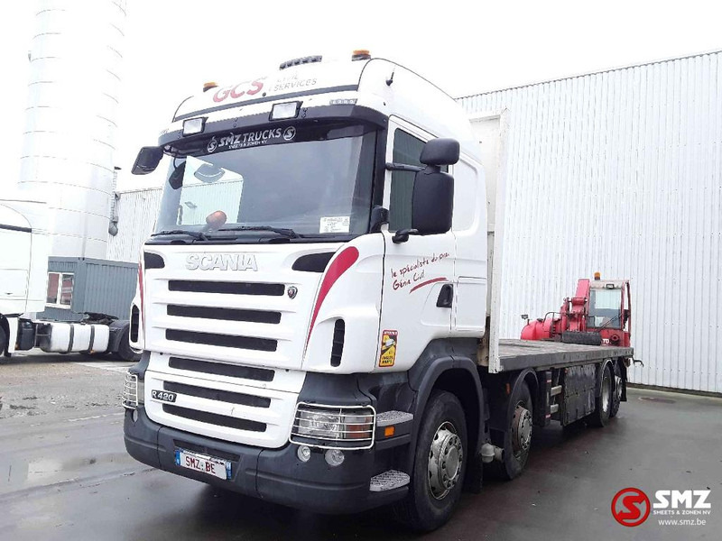 Scania R 420 8x2 +manitou TMT 25.20 - Camion plateau: photos 3 Scania R 420 8x2 +manitou TMT 25.20 - Camion plateau: photos 3