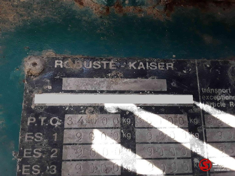 Semi-remorque Robuste Kaiser Oplegger Jonsered J130or steel: photos 12