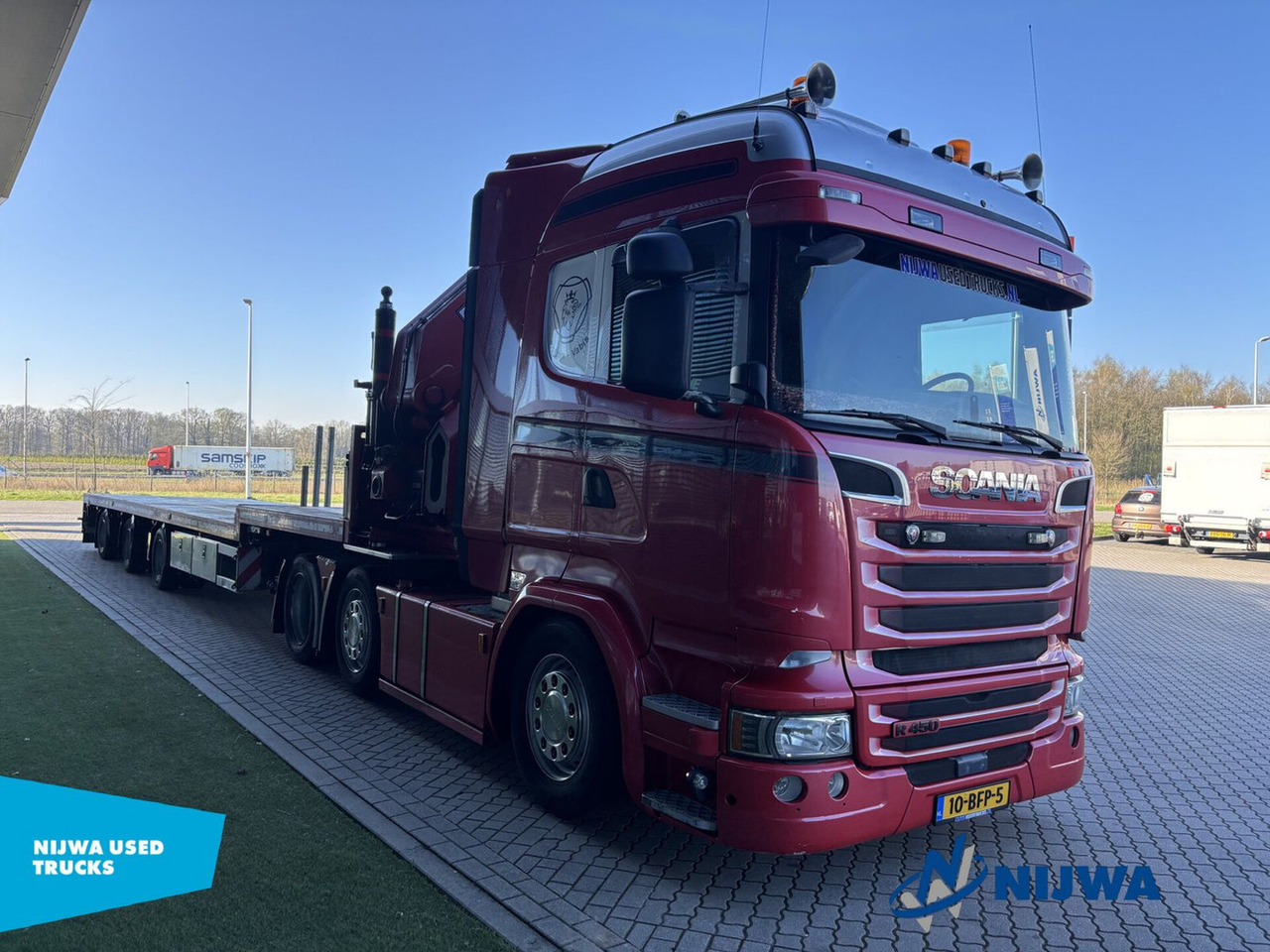 Scania R450 6x2 I.C.M Vogelzang met HIAB 60 ton meter k - Tracteur routier: photos 2 Scania R450 6x2 I.C.M Vogelzang met HIAB 60 ton meter k - Tracteur routier: photos 2