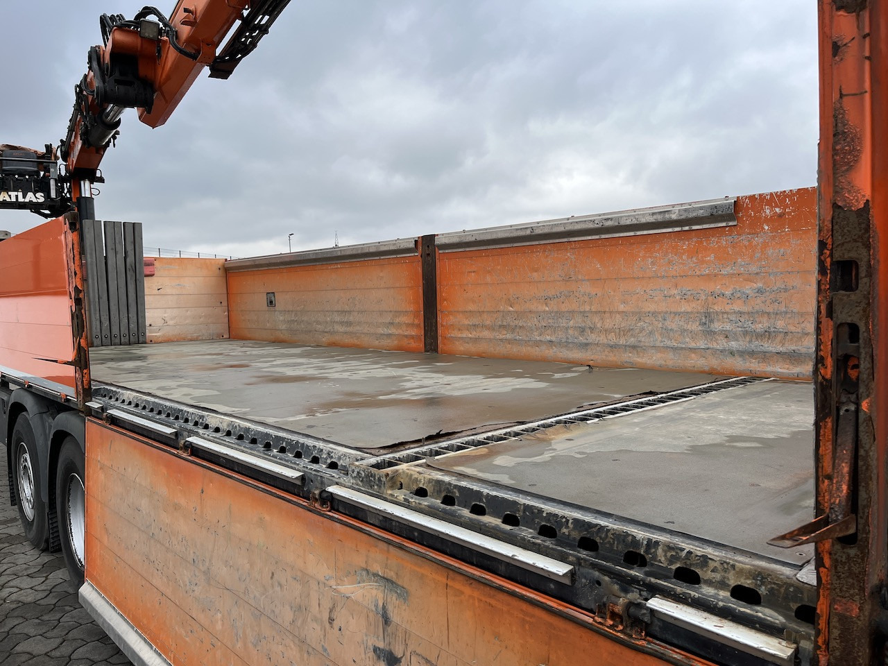 MAN TGX 26.480 6x2 Atlas 145.2 Baustoff - Camion plateau, Camion grue: photos 5 MAN TGX 26.480 6x2 Atlas 145.2 Baustoff - Camion plateau, Camion grue: photos 5