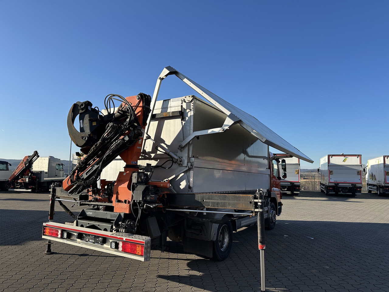 Mercedes-Benz Atego 1529 4x2  Atlas 57.3-A2   Kadaverkipper - Camion benne, Camion grue: photos 2 Mercedes-Benz Atego 1529 4x2  Atlas 57.3-A2   Kadaverkipper - Camion benne, Camion grue: photos 2