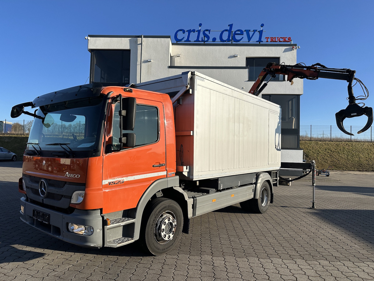 Mercedes-Benz Atego 1529 4x2  Atlas 57.3-A2   Kadaverkipper - Camion grue, Camion benne: photos 1 Mercedes-Benz Atego 1529 4x2  Atlas 57.3-A2   Kadaverkipper - Camion grue, Camion benne: photos 1