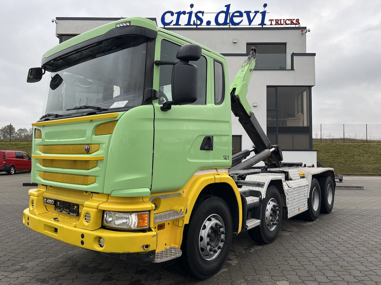 Scania G 450 8x4 Trösch Abrollkipper - Camion ampliroll: photos 1 Scania G 450 8x4 Trösch Abrollkipper - Camion ampliroll: photos 1