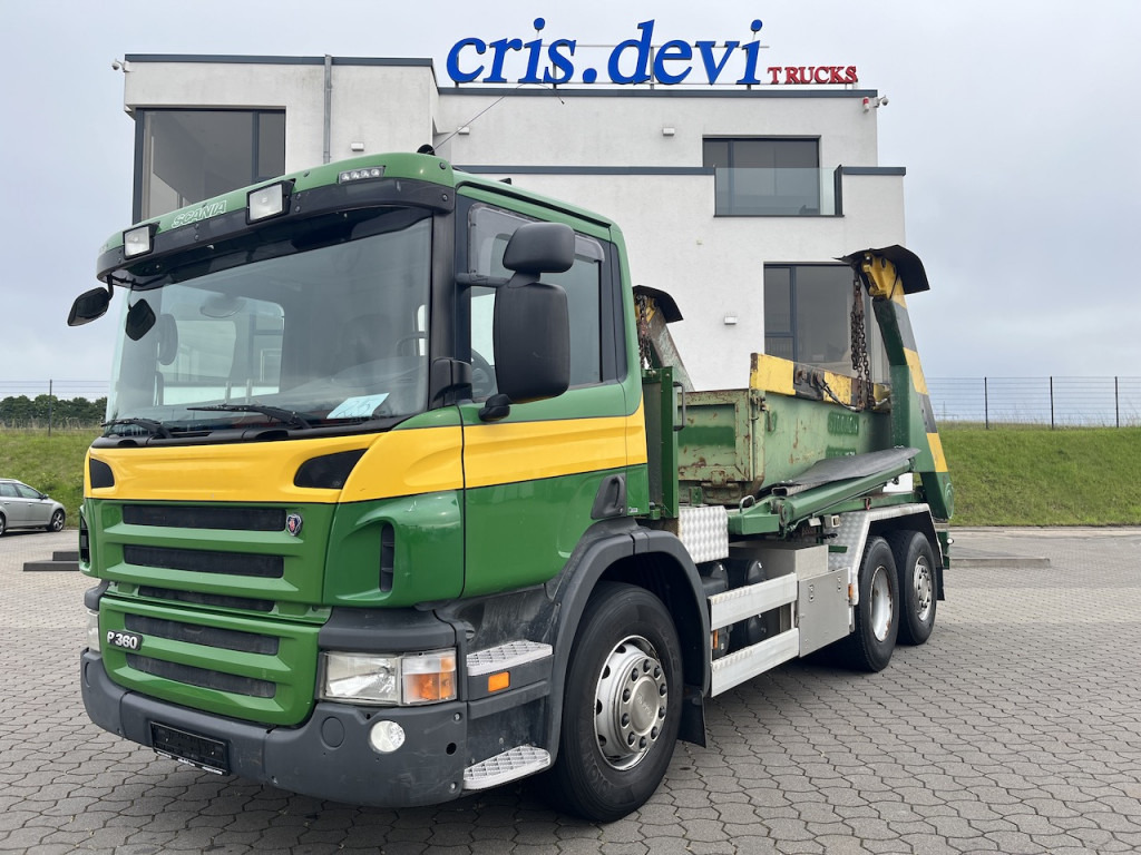 Scania P360 6x2 Trösch Absetzkipper Container - Camion multibenne: photos 1 Scania P360 6x2 Trösch Absetzkipper Container - Camion multibenne: photos 1