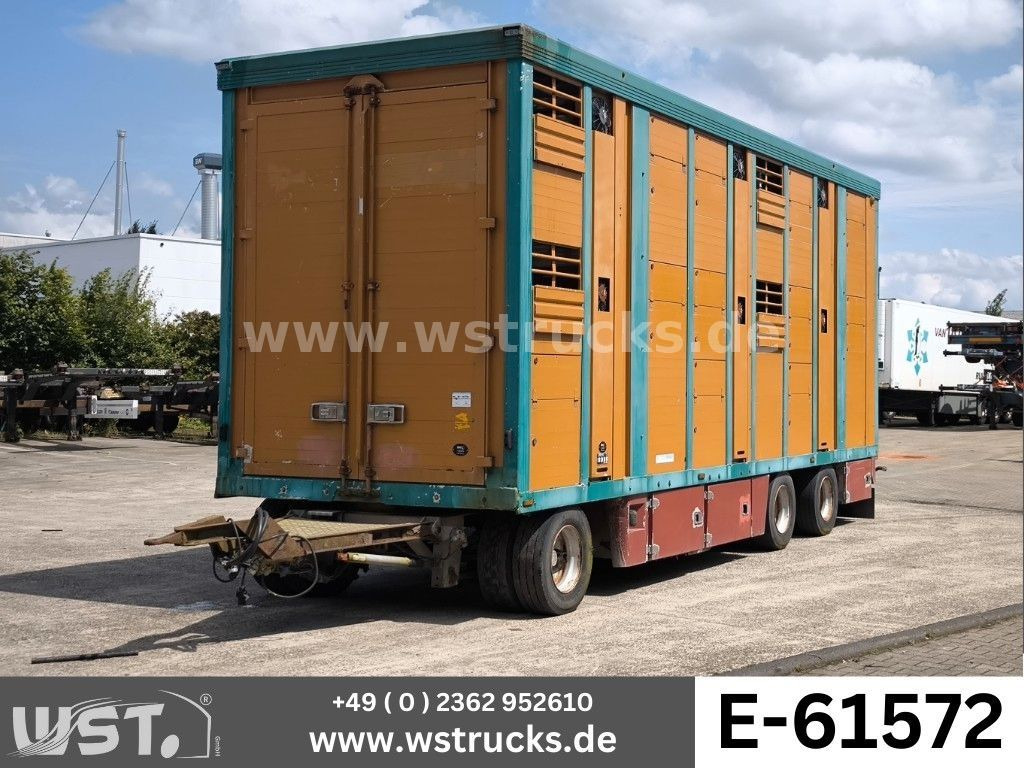 Menke-Janzen Menke 2 Stock Vollalu 8 m Hubdach Viehanhänger - Remorque bétaillère: photos 1 Menke-Janzen Menke 2 Stock Vollalu 8 m Hubdach Viehanhänger - Remorque bétaillère: photos 1