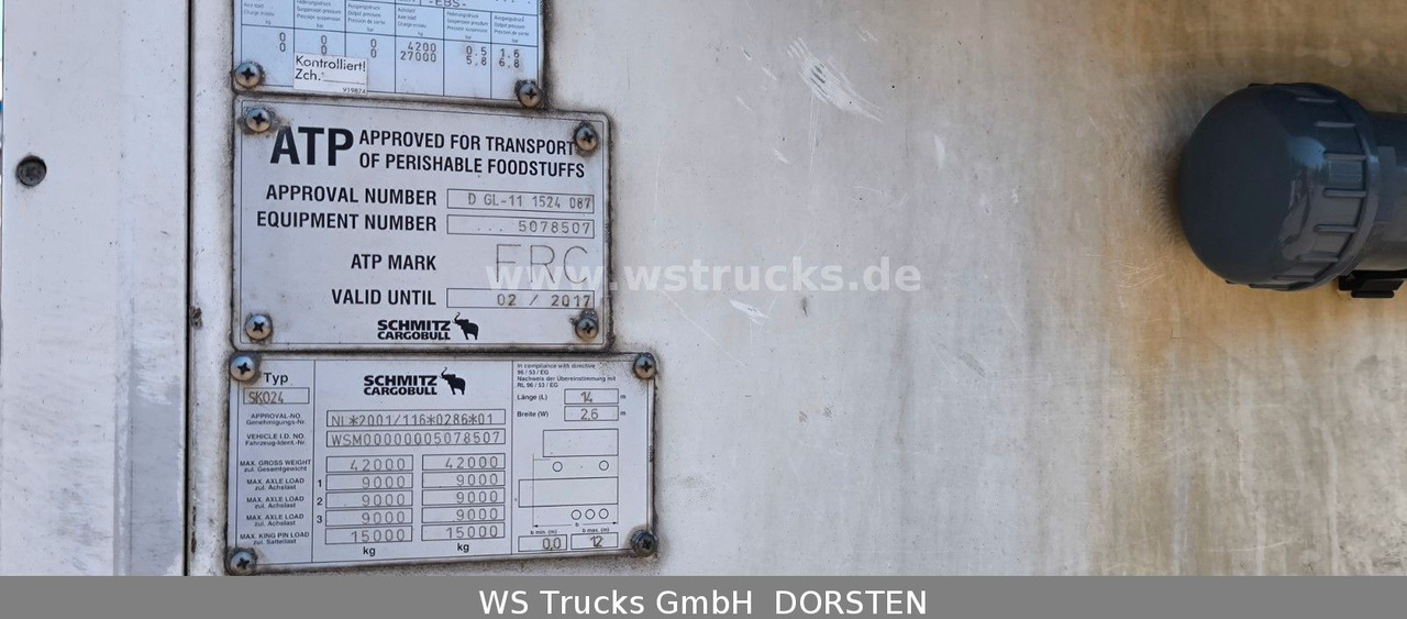 Schmitz Cargobull SKO 24 Kühlauflieger | Vector 1850 MT | LBW - Semi-remorque frigorifique: photos 5 Schmitz Cargobull SKO 24 Kühlauflieger | Vector 1850 MT | LBW - Semi-remorque frigorifique: photos 5