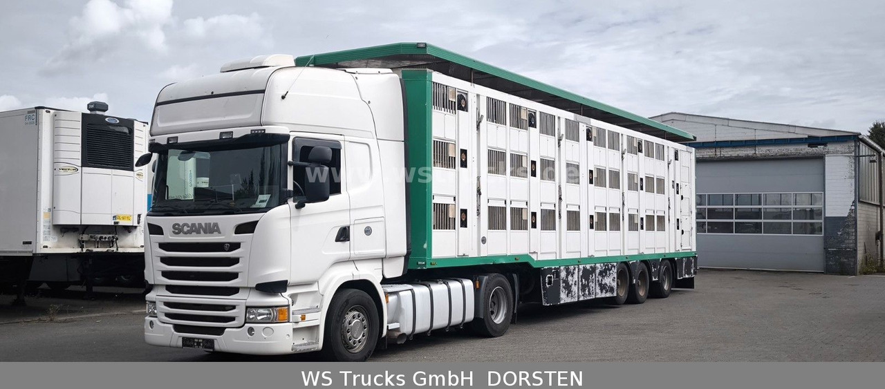 Scania R 450 + Menke-Janzen 3 Stock Hubdach - Tracteur routier: photos 2 Scania R 450 + Menke-Janzen 3 Stock Hubdach - Tracteur routier: photos 2