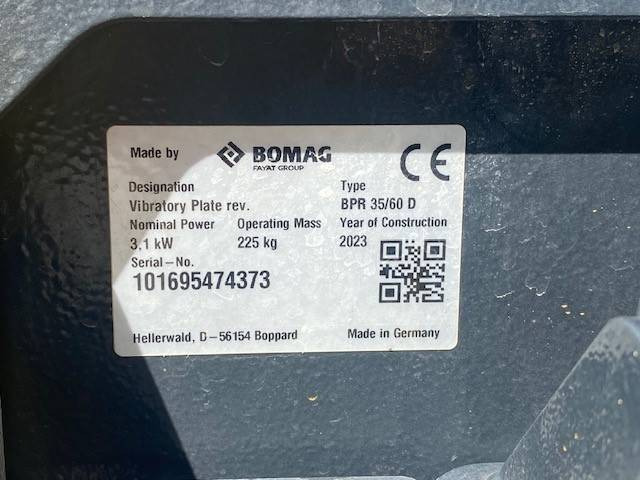 Plaque vibrante Bomag BPR 35/60 D MIETE / RENTAL (12005435): photos 12