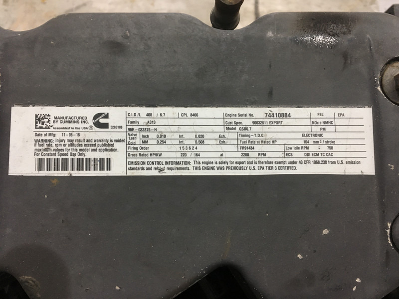 Engins de chantier Cummins QSB6.7 CPL8466 COMMONRAIL FOR PARTS: photos 6