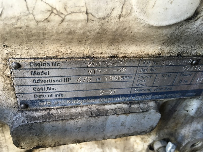 Cummins VTA28-M2 MARINE USED - Engins de chantier: photos 5 Cummins VTA28-M2 MARINE USED - Engins de chantier: photos 5