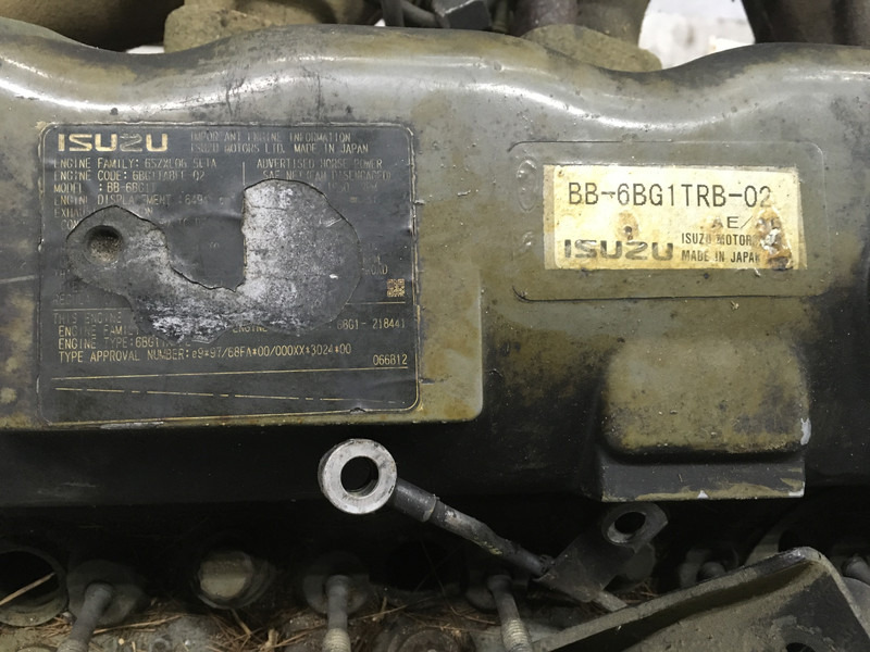 Engins de chantier Isuzu 6BG1TRB-02 FOR PARTS: photos 6