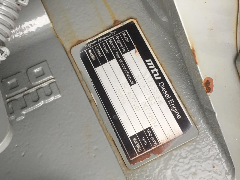 MTU 16V4000G83L USED - Engins de chantier: photos 5 MTU 16V4000G83L USED - Engins de chantier: photos 5