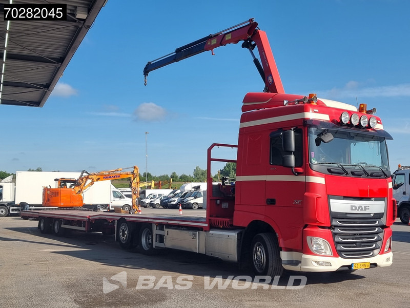 DAF XF 440 6X2 NL-Truck Transporter HMF 900-K2 Kran Winch Lift-Lenkachse Euro 6 - Camion, Camion grue: photos 5 DAF XF 440 6X2 NL-Truck Transporter HMF 900-K2 Kran Winch Lift-Lenkachse Euro 6 - Camion, Camion grue: photos 5