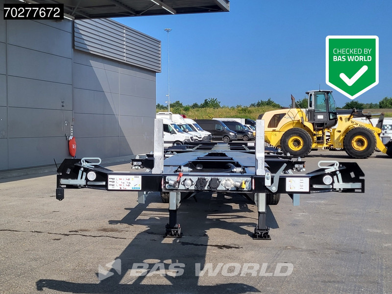 Semi-remorque porte-conteneur/ Caisse mobile neuf D-Tec VCC-01 3 axles Portmaster Flexi-Lock PM-3-S NEW Liftachse: photos 12
