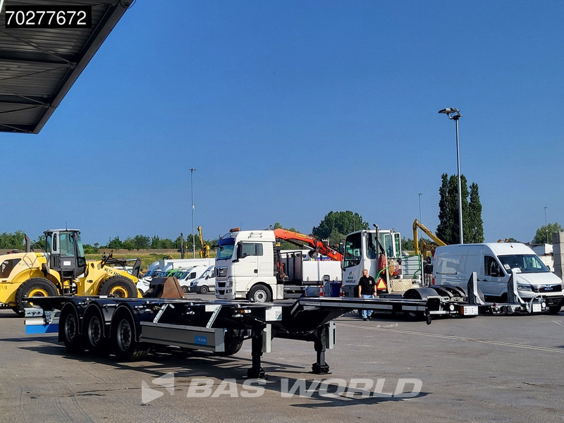 Semi-remorque porte-conteneur/ Caisse mobile neuf D-Tec VCC-01 3 axles Portmaster Flexi-Lock PM-3-S NEW Liftachse: photos 10