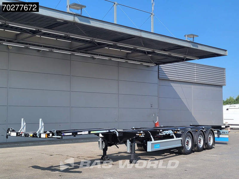 Semi-remorque porte-conteneur/ Caisse mobile neuf D-Tec VCC-01 3 axles Portmaster Flexi-Lock PM-3-S NEW Liftachse: photos 8