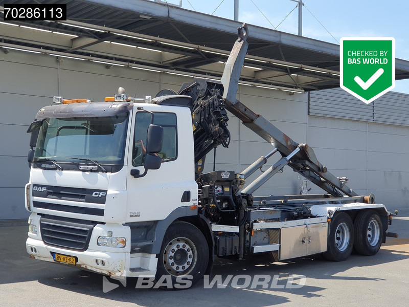 DAF CF85.360 CF 6X2 NL-Truck Hiab 211 EP-4 HIDUO Crane + Hooklift Liftachse Euro 5 - Camion ampliroll, Camion grue: photos 1 DAF CF85.360 CF 6X2 NL-Truck Hiab 211 EP-4 HIDUO Crane + Hooklift Liftachse Euro 5 - Camion ampliroll, Camion grue: photos 1