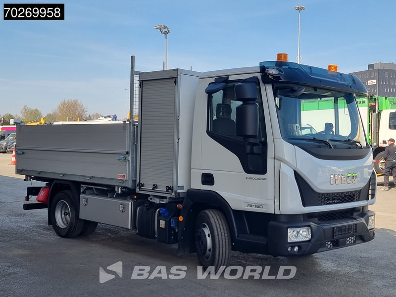 Camion benne neuf Iveco Eurocargo 75E160 4X2 NEW 7.5tonner 3 sided tipper ACC Automatic Euro 6: photos 17