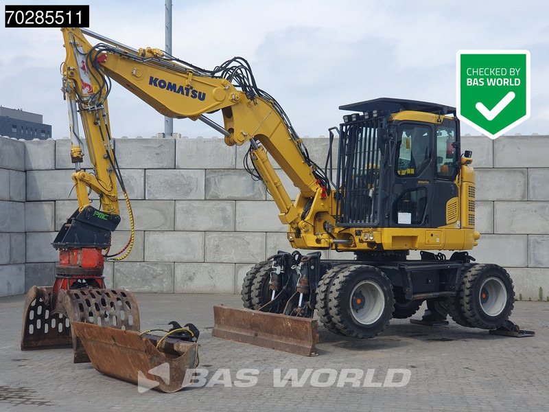 Komatsu PW118 MR -11 - Pelle sur pneus: photos 1 Komatsu PW118 MR -11 - Pelle sur pneus: photos 1