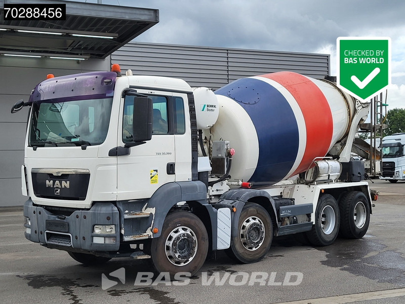 MAN TGS 32.360 8X4 9M3 Schwing Stetter Steel suspension Manual Euro 4 - Camion malaxeur: photos 1 MAN TGS 32.360 8X4 9M3 Schwing Stetter Steel suspension Manual Euro 4 - Camion malaxeur: photos 1