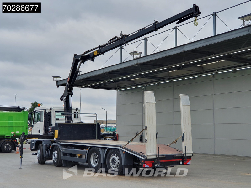 MAN TGS 35.360 8X2 HIAB X-Hiduo 158 BS-3 Crane Lift+lenkasche Machine transporter Euro 6 - Camion porte-voitures, Camion grue: photos 2 MAN TGS 35.360 8X2 HIAB X-Hiduo 158 BS-3 Crane Lift+lenkasche Machine transporter Euro 6 - Camion porte-voitures, Camion grue: photos 2