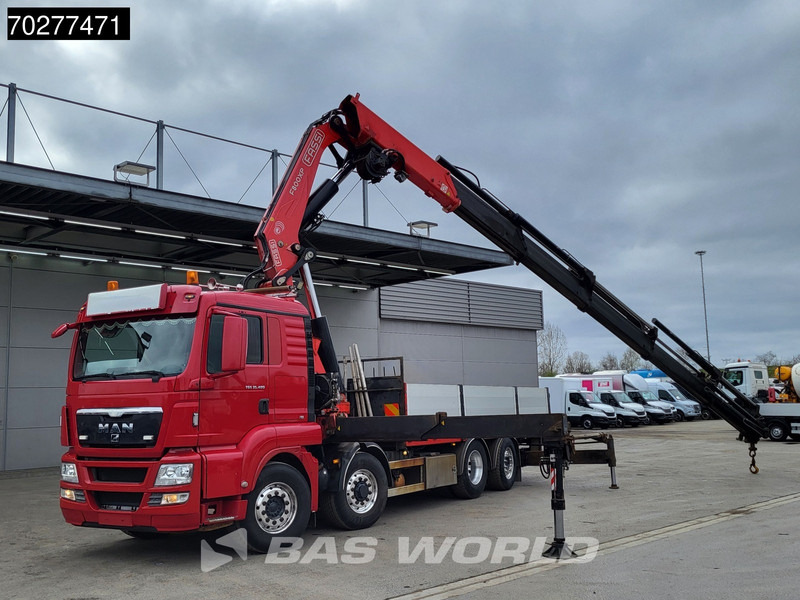 MAN TGS 35.480 8X4 Fassi F800BXP.28 Kran Crane Hydrodrive Lift-Lenkachse Euro 4 - Camion plateau, Camion grue: photos 3 MAN TGS 35.480 8X4 Fassi F800BXP.28 Kran Crane Hydrodrive Lift-Lenkachse Euro 4 - Camion plateau, Camion grue: photos 3