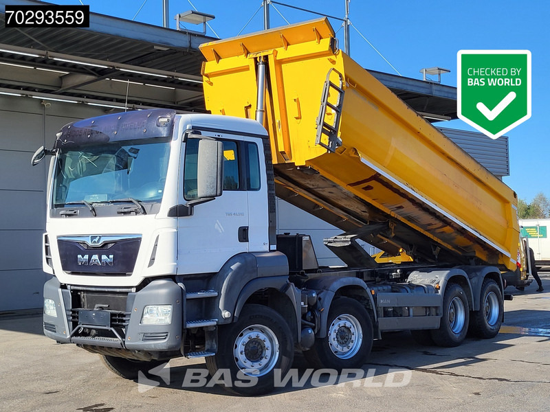 MAN TGS 41.510 8X4 19m3 Meiller tipper Steelsuspension Manual Big-Axle Euro 6 - Camion benne: photos 1 MAN TGS 41.510 8X4 19m3 Meiller tipper Steelsuspension Manual Big-Axle Euro 6 - Camion benne: photos 1
